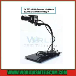 38 MP HDMI Camera +6-12mm Lense+Stent Microscope