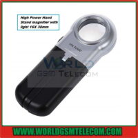 High Power Hand Stand magnifier with light 16X 30mm