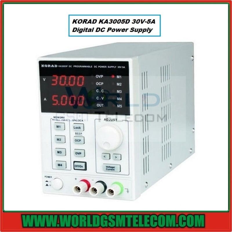 Alimentation De Laboratoire Réglable KA3005D - 0-30V / 0-5A - Affichage LED Haute Précision - Alimentation DC Stabilisée