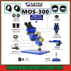 MECHANIC MOS300 Trinocular 360° Rotate HD Stereo Microscope