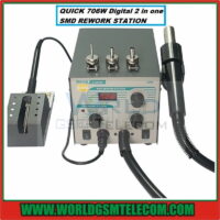 QUICK 706W+ Digital Display Hot Air Gun + Soldering Station