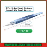 RT-11E Anti-Static Resistant Ceramic  Fly Leads Tweezer