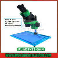Relife RL-M3T 0.7-4.5X Trinocular HD Stereo Microscope+SS-004N