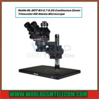 Relife RL-M5T-B3 0.7-5.0X Zoom Trinocular HD Stereo Microscope