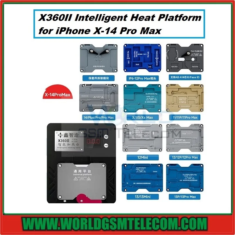 X360II Intelligent Heat Platform for iPhone X-14 Pro Max