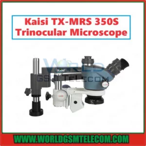 Kaisi TX-350S MRS Triocular 7X -50X Microscope  With Holder