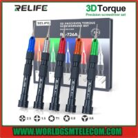 Relife RL-726A 5-in-1 Strong Magnetic 3D Torque Precision Screwdriver Set