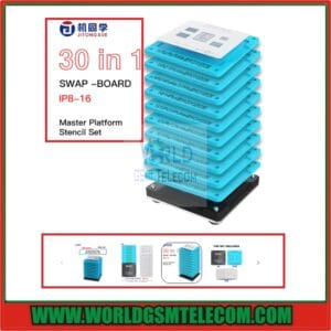 JTX SM-01 Swap Board Chips BGA Reballing Stencil Set for iPhone 8 to 16Pro Max