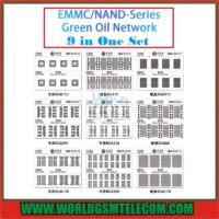 JTX-EMMC-Nand-Series-Green Oil-9-in-one-Stencils