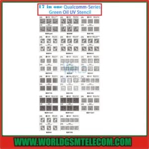 JTX-Qualcomm-17-in-one-Green-Oil-UV-Stencils Set