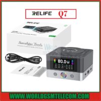 Relife Q7 80W 6-Port Large-size HD Color Screen with 15W Wireless Charging