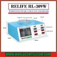 Relife RL-309AW 8-Ports Smart Digital Display QC3.0 PD Fast  Wireless Charger