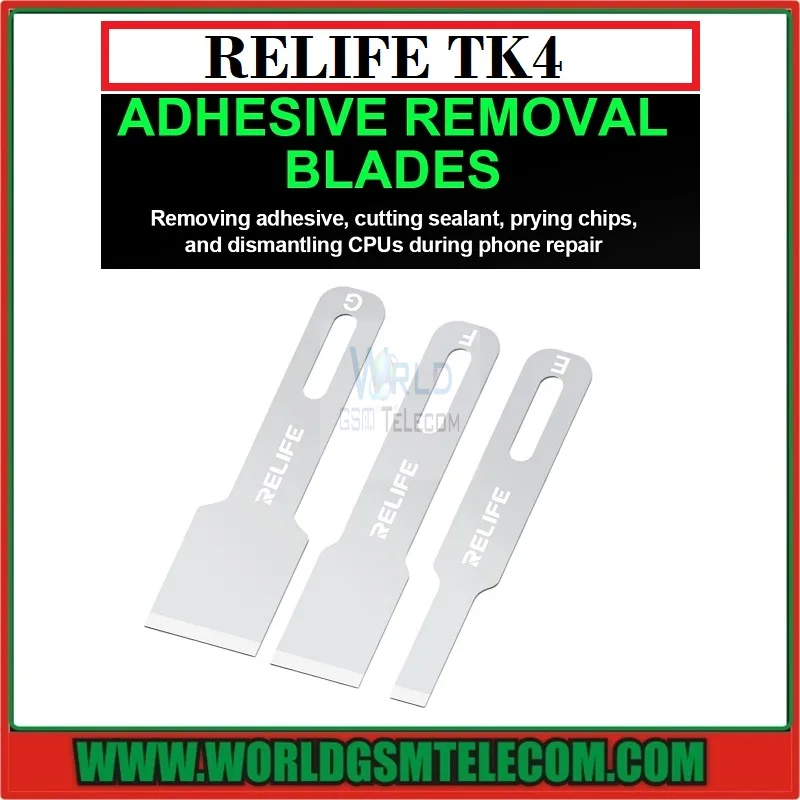 RELIFE TK4 Multifunctional Glue Removal 3 in one Blad Set - Image 2
