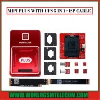 MIPI PLUS High-Speed Programmer Box with UFS 5-in-1 NB Socket and ISP Adapters.