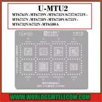 Amaoe U-MTU2 Series MTK CPU BGA Reballing Stencil for MT6763V MT6739V MT6750V