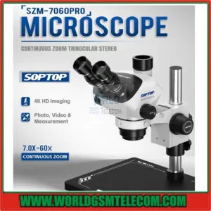 Soptop 7060 Pro Series Trinocular Microscope - World GSM Telecom