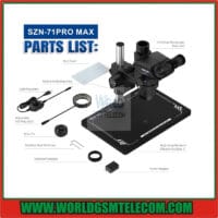 SOPTOP 71 Pro Max Industrial Trinocular 6.7X-45X Zoom Microscope