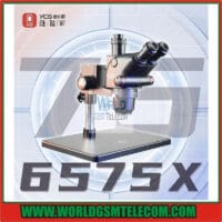 YCS 6575X 6.5X-75X Continuous Zoom Trinocular Stereo Microscope