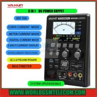 YAXUN YX-3010AD Pro 5 Digit 3 in1 30V10AM Intelligent Regulated Power Supply with Multimeter PD60W