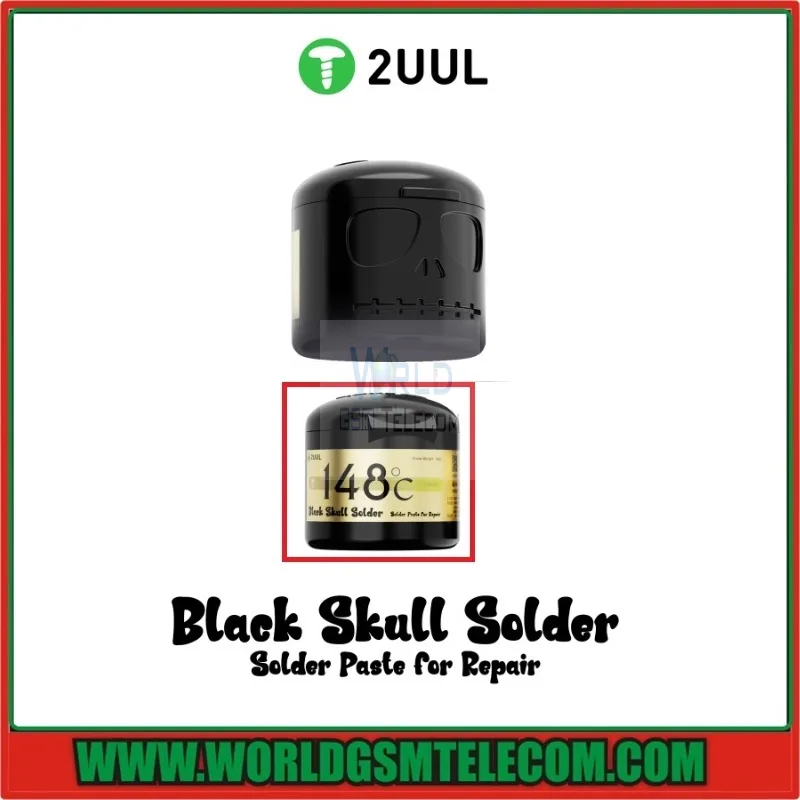 2UUL BS148 Black Skull high-quality, low-temperature solder Past 148°C