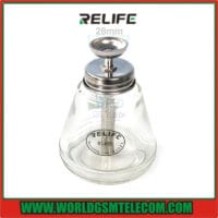 Relife RL-055 150ml Automatic Push Metal Straw Alcohol Glass Bottle
